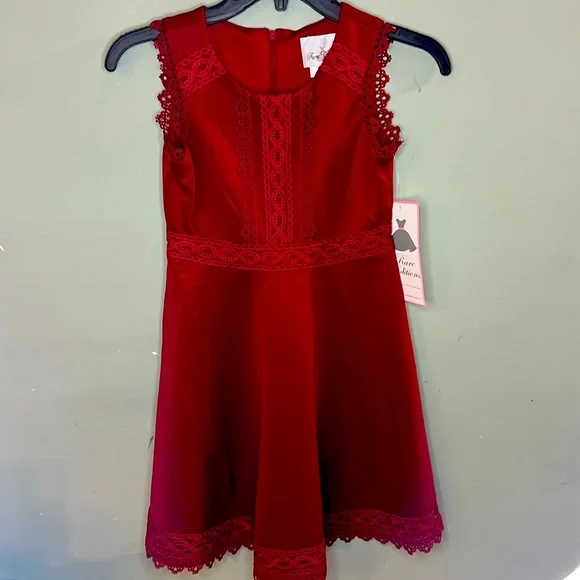 rare editions burgundy dress Jocelyn Maxi Dress main image 1